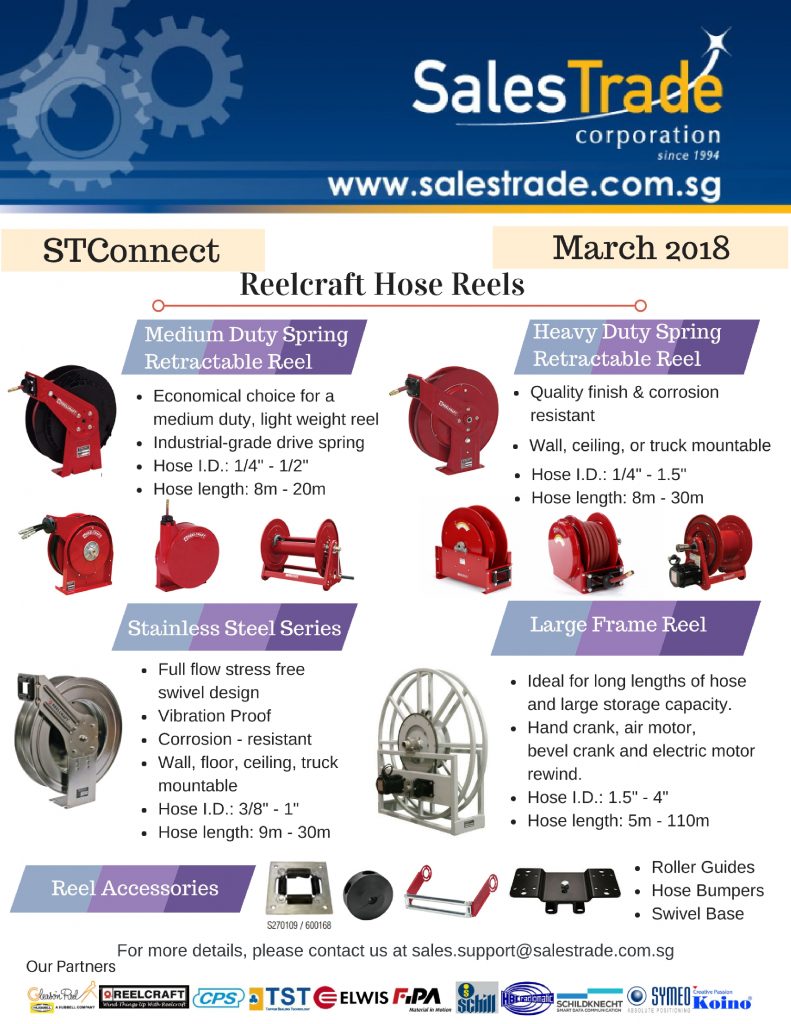 STConnect, Reelcraft, hose reels